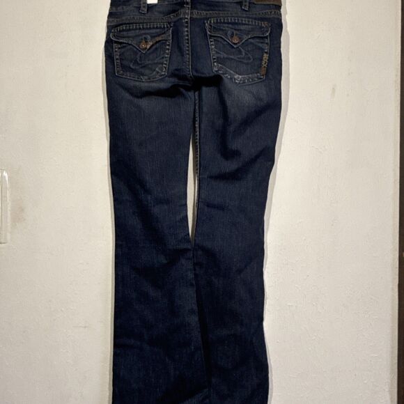 Silver Jeans Tuesday Bootcut Size 31 with stretch Distressed Medium wash denim - Picture 7 of 12